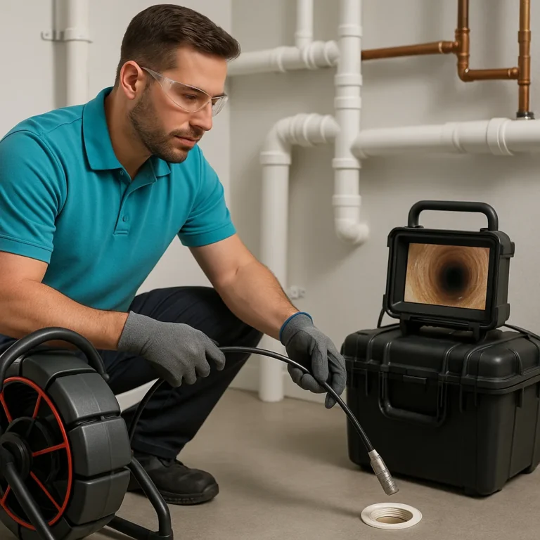 Sewer camera inspection